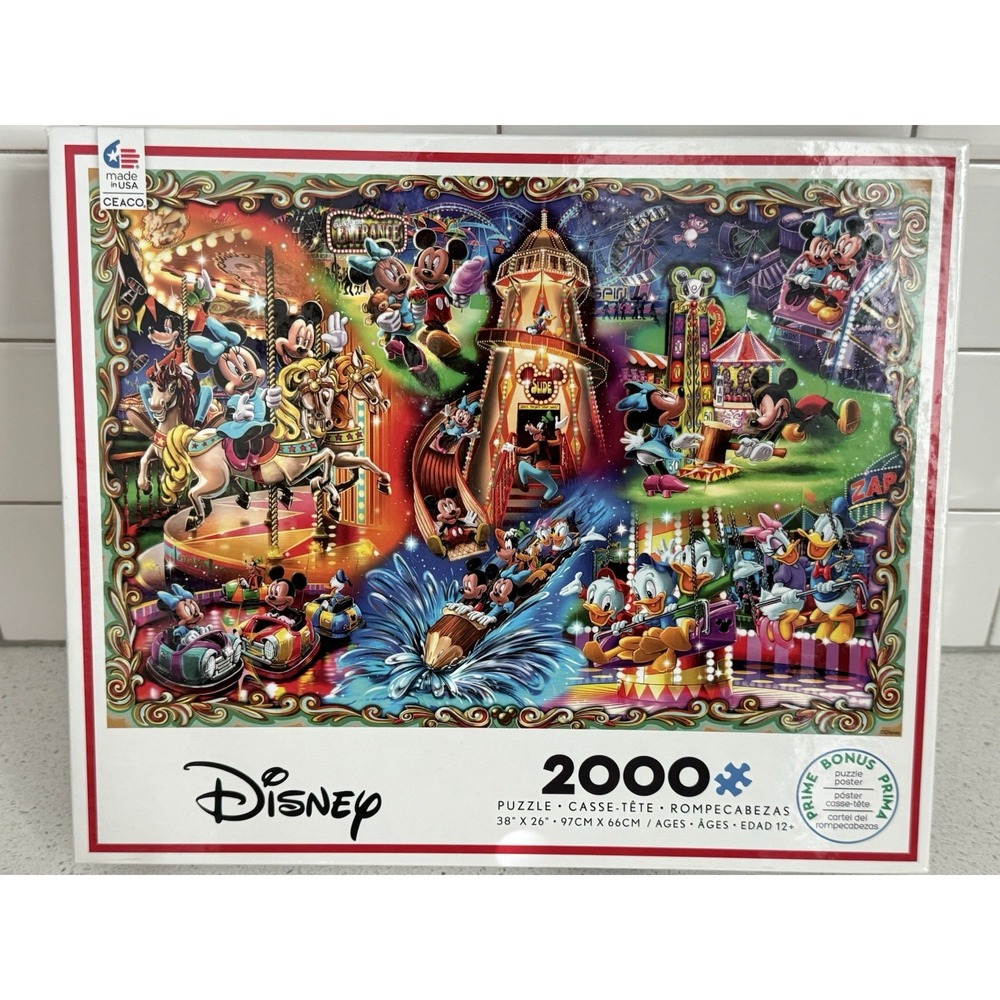 Ceaco Disney Jigsaw Puzzle 2000 pieces Mickey Mouse Amusement Park
